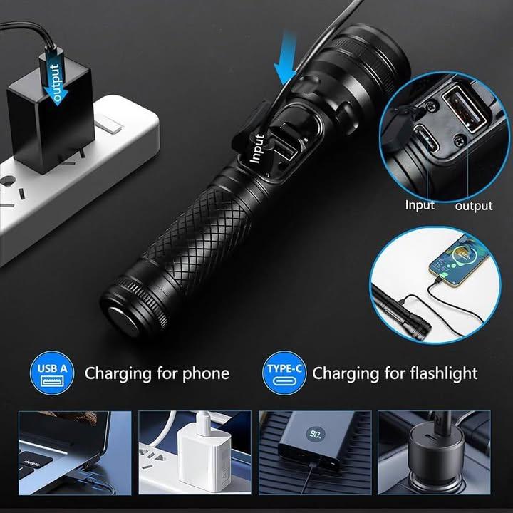 ASORT 高亮度可充電手電筒 (5)