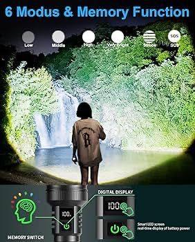 ASORT 高亮度可充電手電筒 (10)