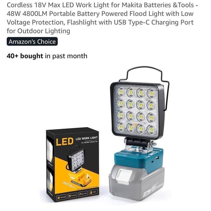 無線 18V 專業級 LED 工作燈 (2)