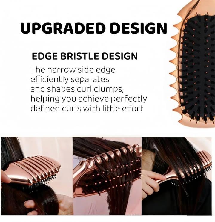 MALORY 玫瑰金捲髮梳 (2)