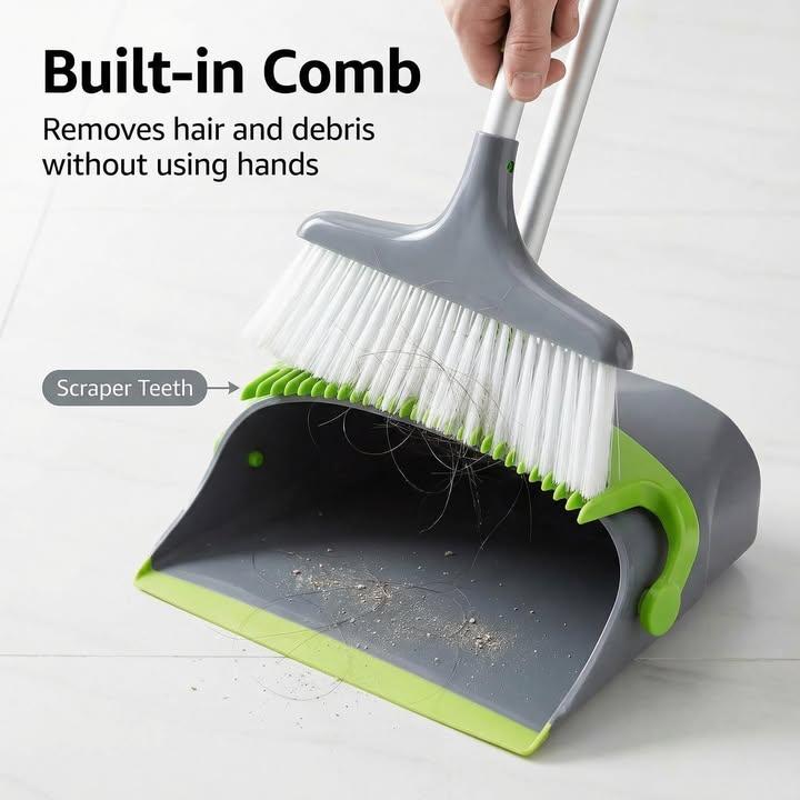  懶人救星‼️掃把＋簸箕一體套裝 (3)