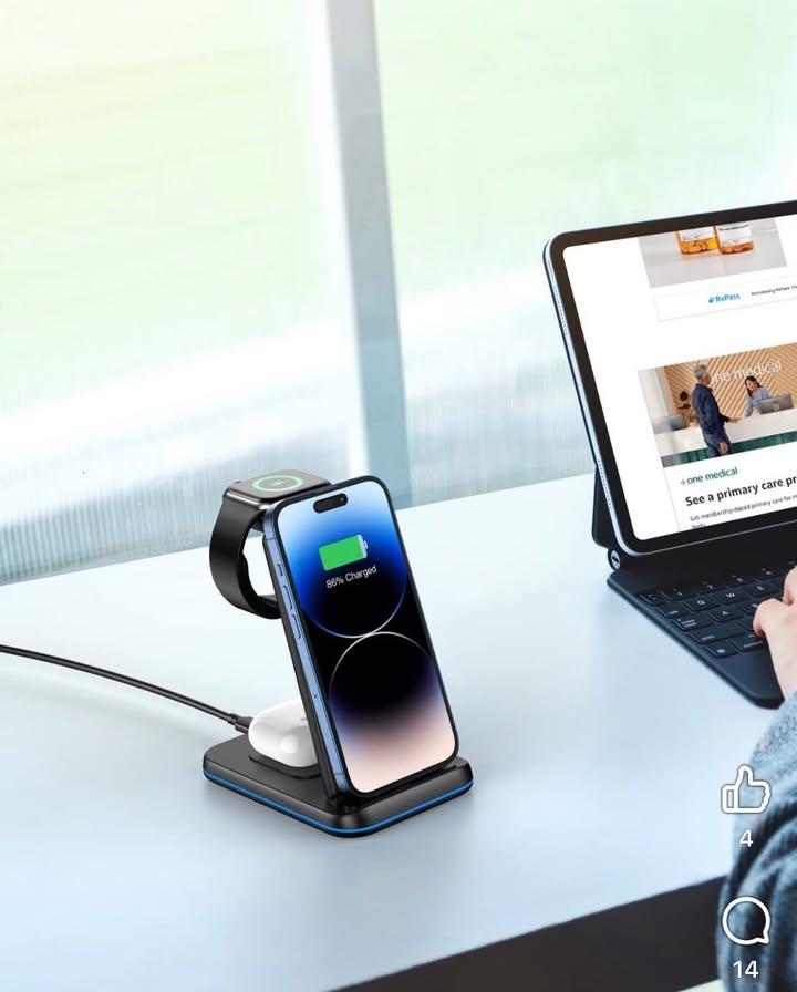 ZUBARR 3合1可摺式無線充電座 (8)