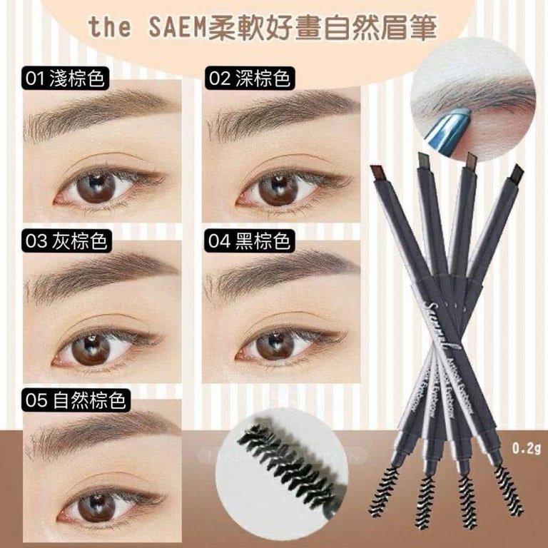 韓國 The Saem 柔軟好畫自然眉筆 (6)
