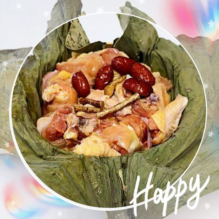 古法秘製 五指毛桃荷葉蒸雞 (2)