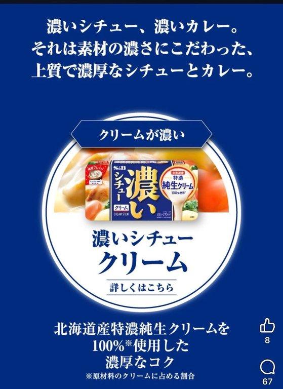 日本 S&B 濃厚忌廉燉菜磚 (3)