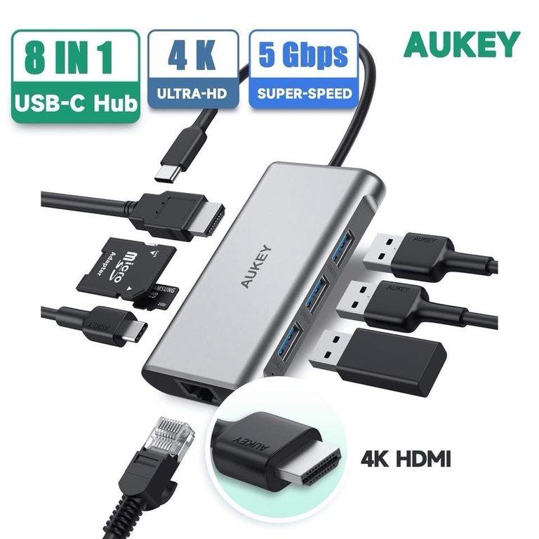 AUKEY 8合1多功能USB-C Hub